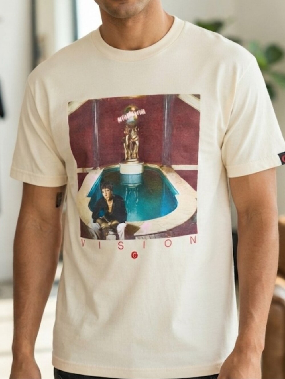 Cookies x Scarface "Vision" Graphic T-Shirt Al Pacino Tony Montana White Medium